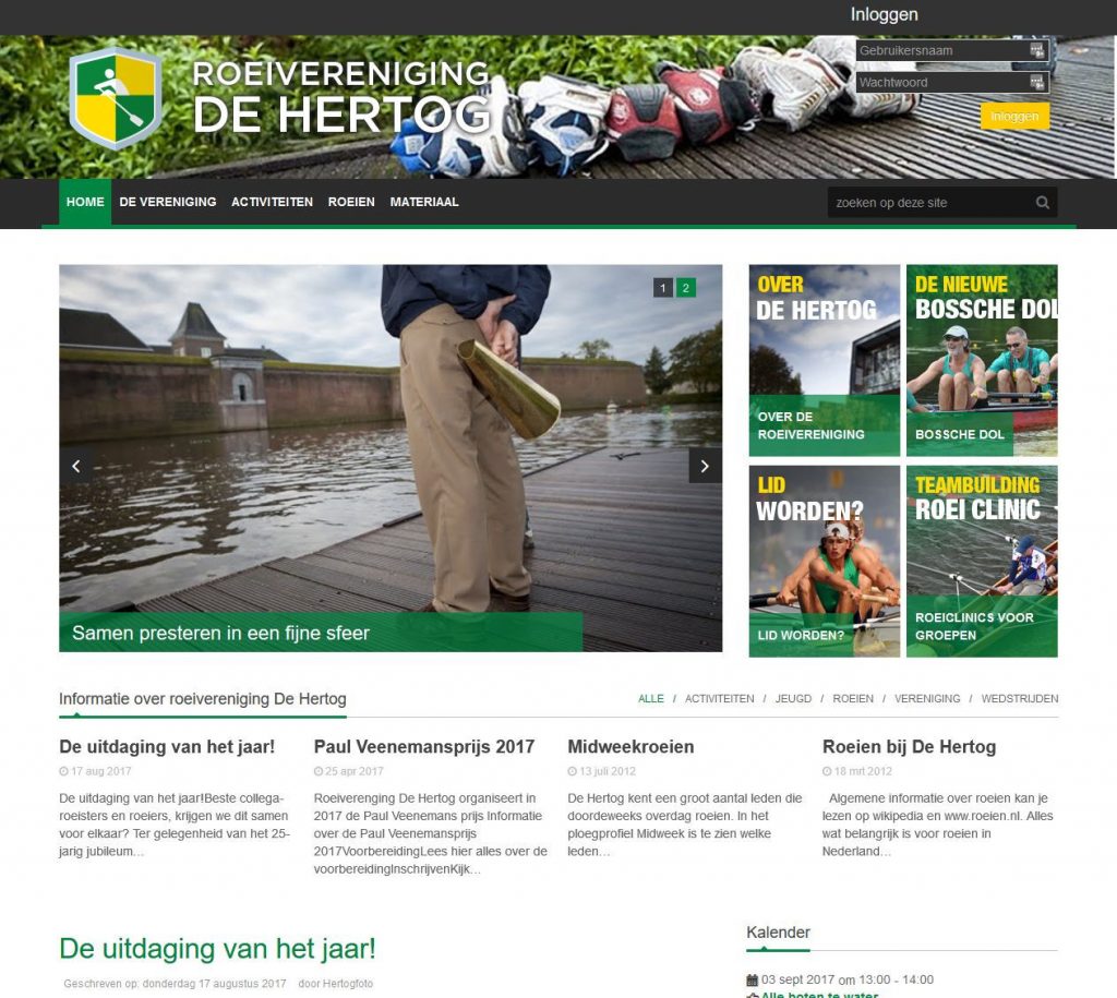 Roeivereniging De Hertog screenshot